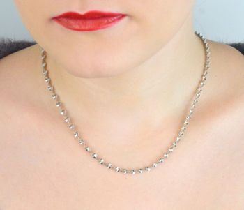 Stylowy łańcuszek damski ze srebra 925, skręcony o szerokości 3,5 mm, oksydowany, długość 44 cm. Zapięcie na karabińczyk, elegancki i ponadczasowy dodatek (1).JPG